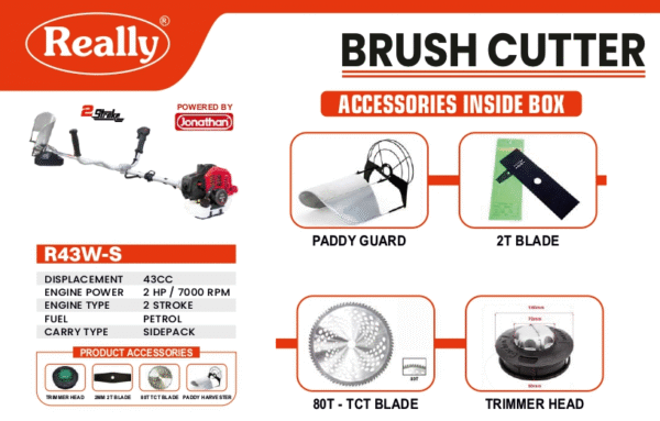 43 CC Side Pack Really Brush Cutter
