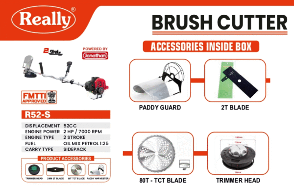52 CC Side Pack Really Brush Cutter