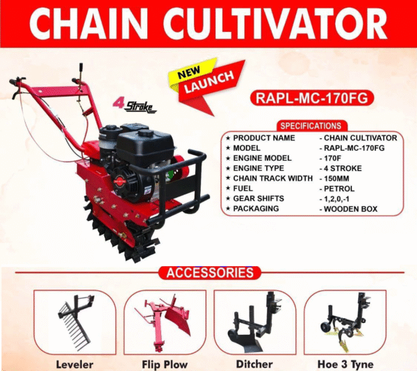 Petrol Chain Cultivator - RAPL MC 170FG