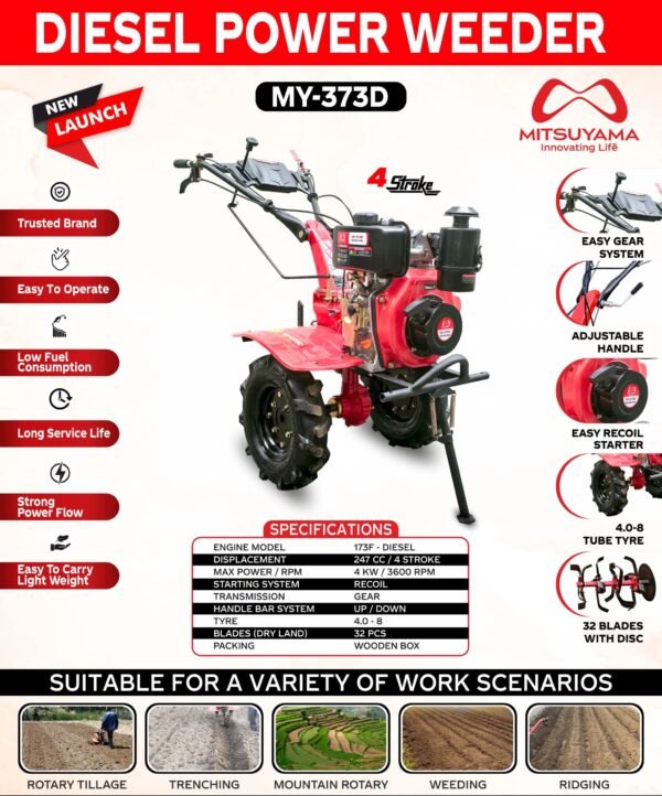 Mitsuyama Diesel Power Weeder – MY-373D