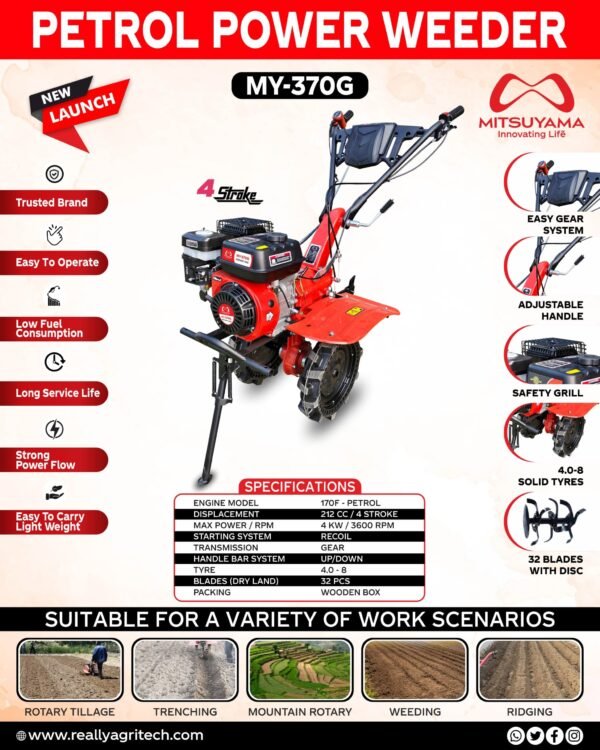Mitsuyama Petrol Power Weeder – MY-370G