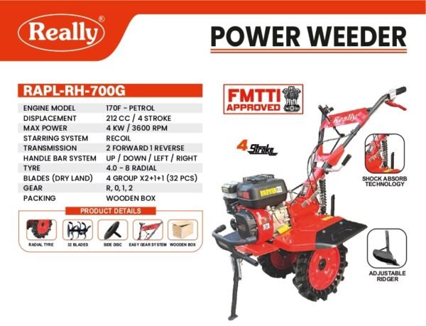 POWER WEEDER – RAPL-RH-700G (FMTTI Approved)